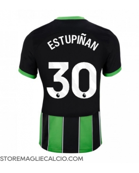 Brighton Pervis Estupinan #30 Maglia Gara Terza Repliche 2024-25